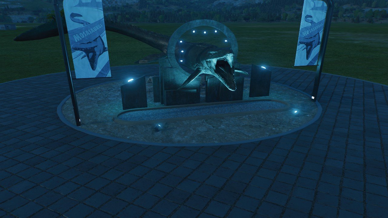 Statue de mosasaurus - Workshop - Jurassic World Evolution 3