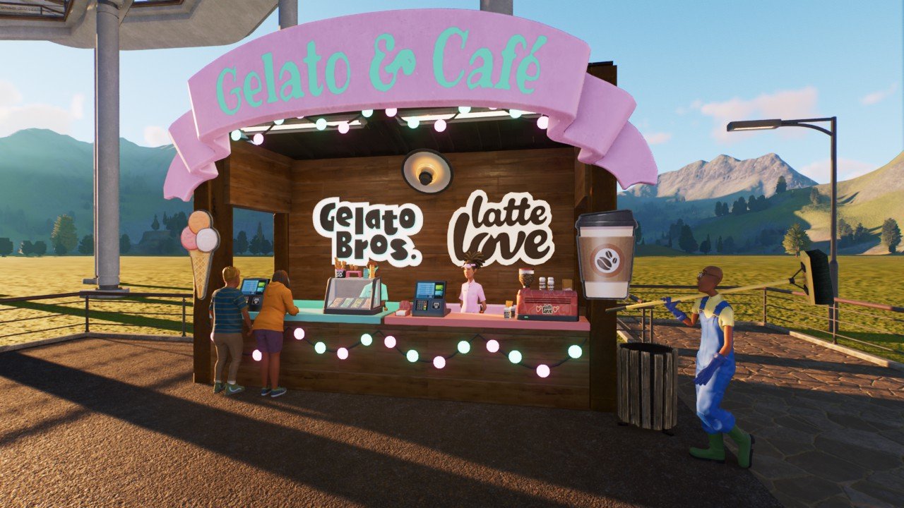 Coffee & icecream booth