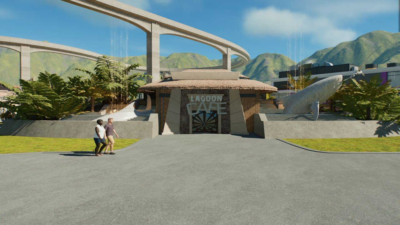 Lagoon cafe remote entrance