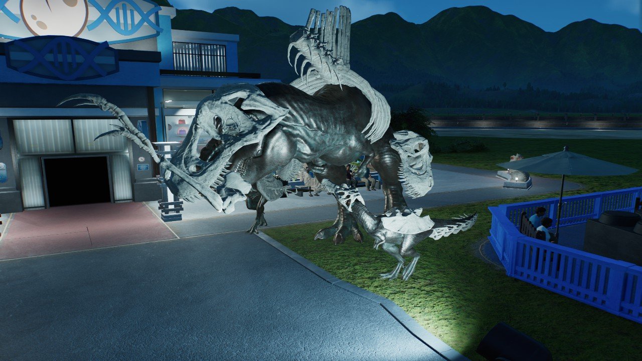 Warrior skeleton armored t rex