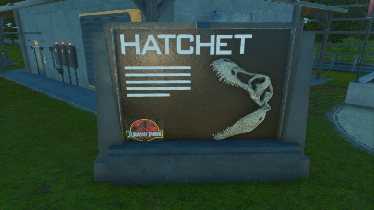 Allosaurus Hatchet Info Sign