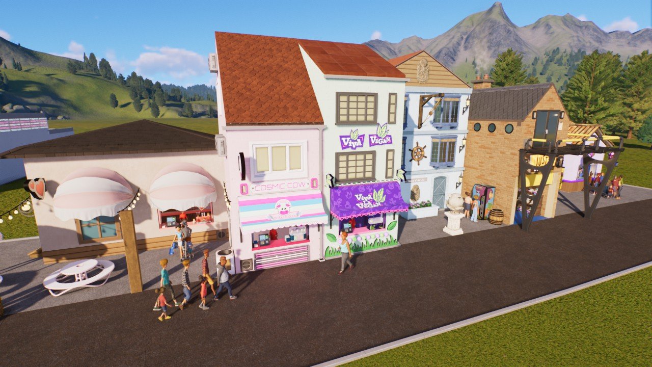 Street with shops
