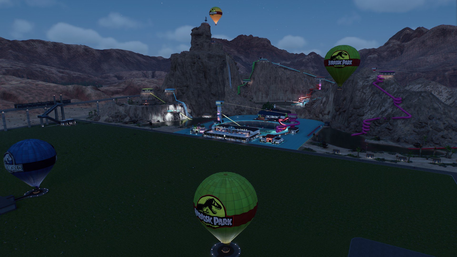 Jw Balloon fiesta 2 with all Dinosaur statues
