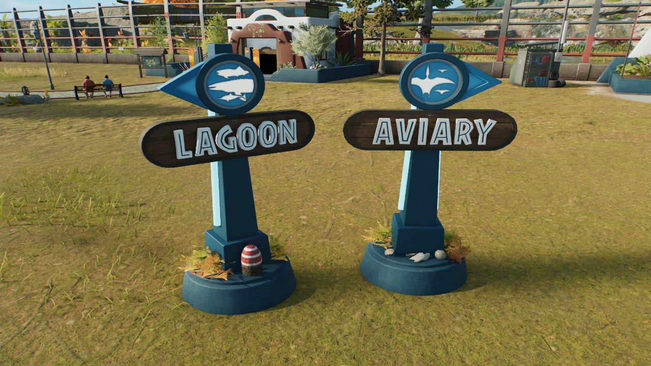 Aviary & Lagoon Signs