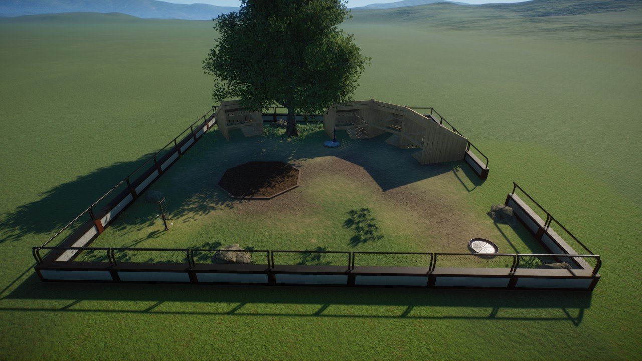 Simple peafowl habitat