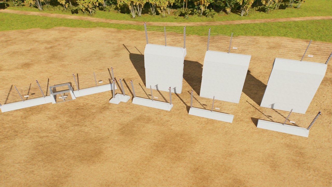 Trex paddock fence 