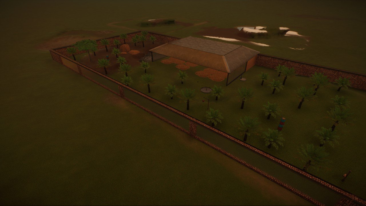 Basic habitat gewone Amerikaanse ezel and hill radnor schaap