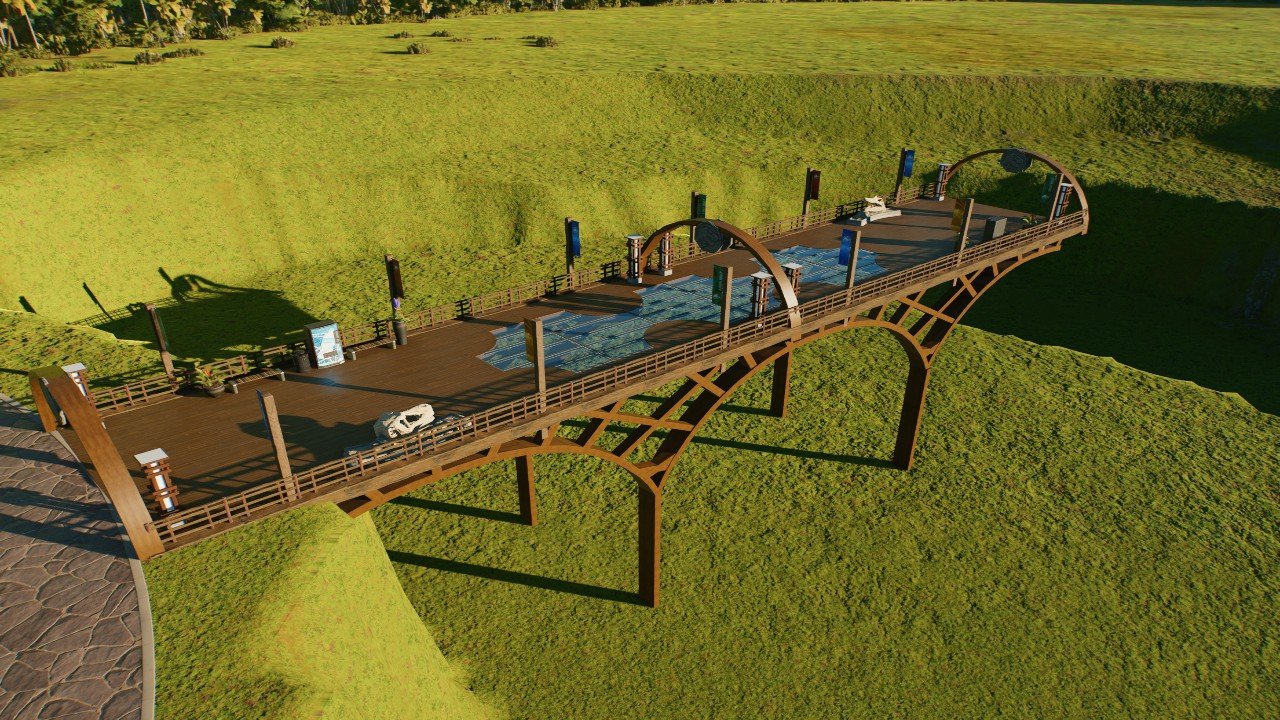 Wooden viewing bridge (large)