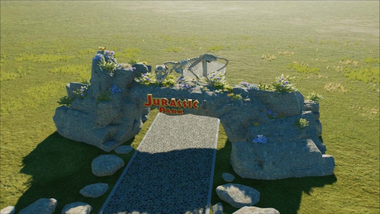 Dressed Down Jurassic Entrance