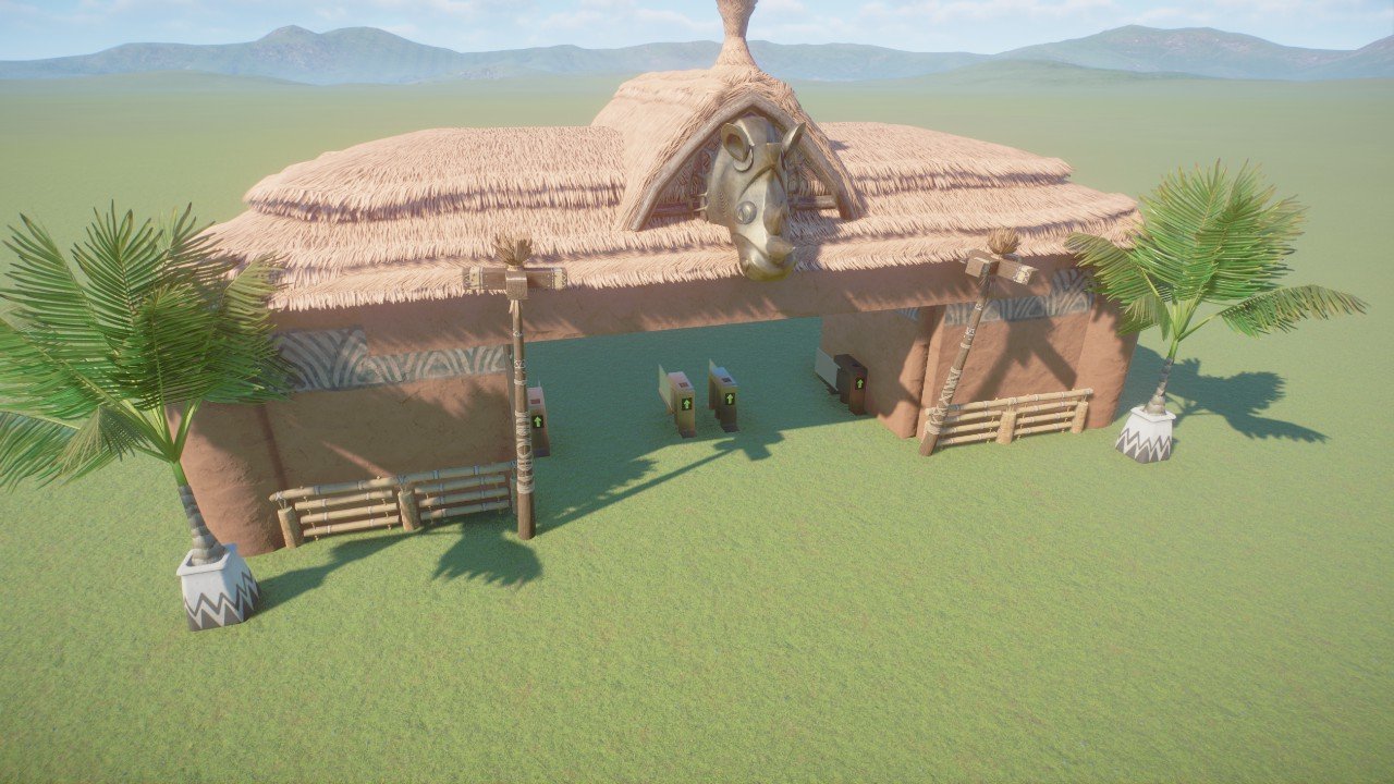 African Zoo Entrance