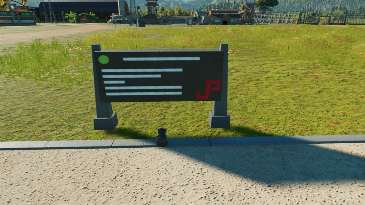 Small JP Info Sign