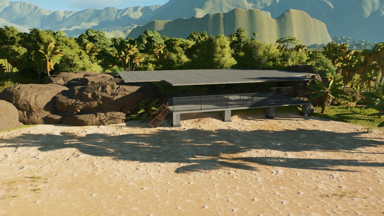 Dilophosaurus holding pen