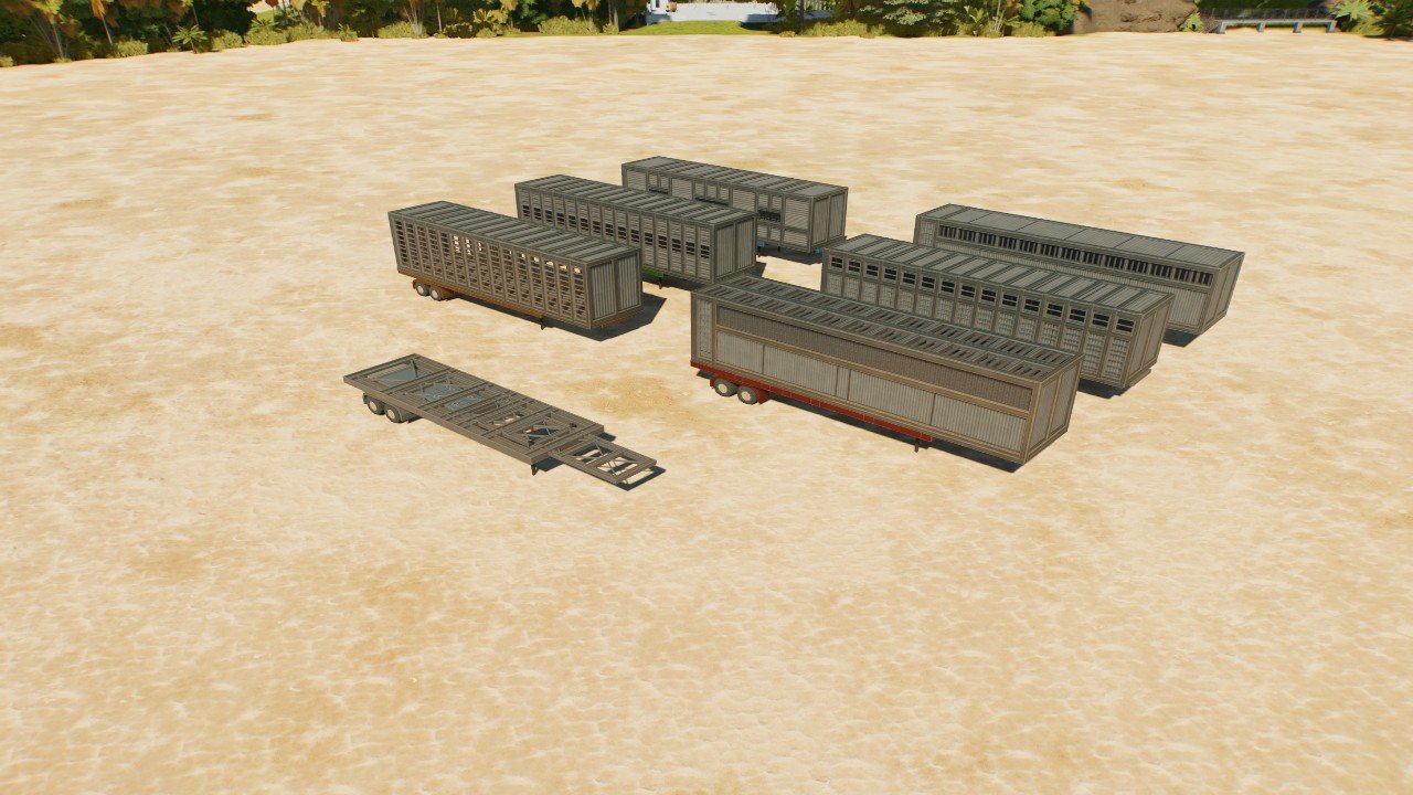Large dinosaur transport trailer