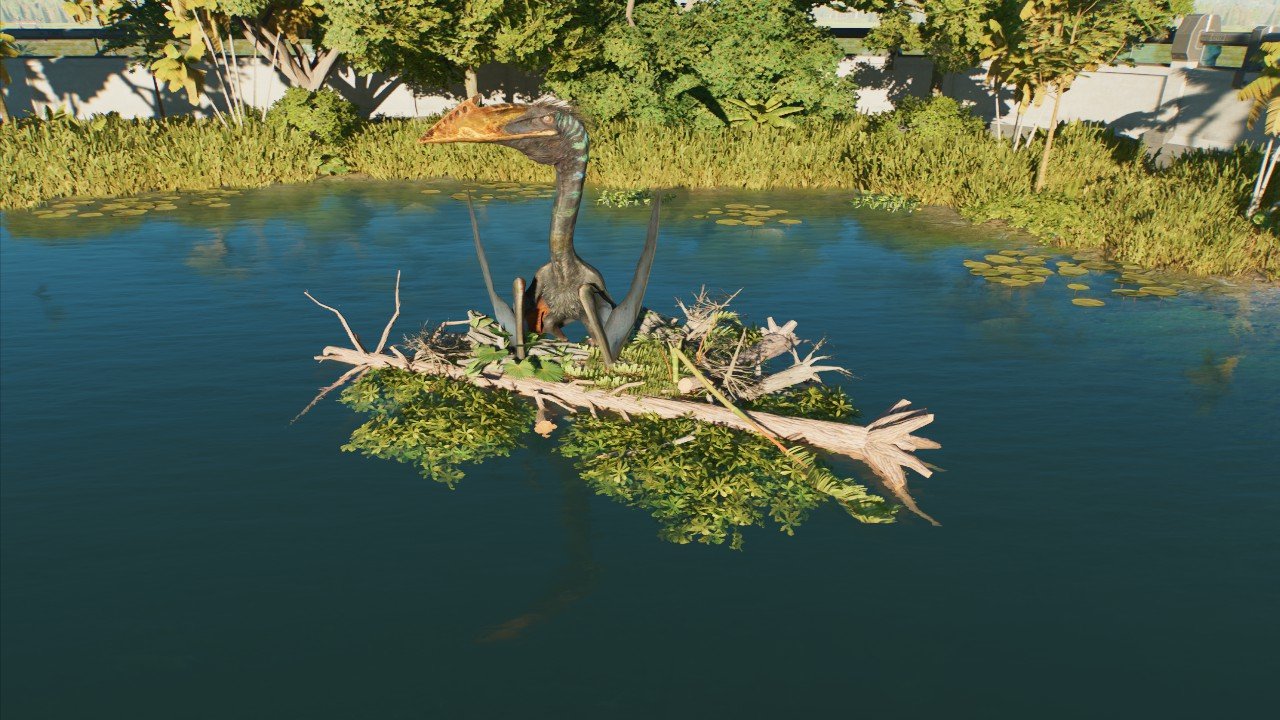 Floating branches pterosaur perch