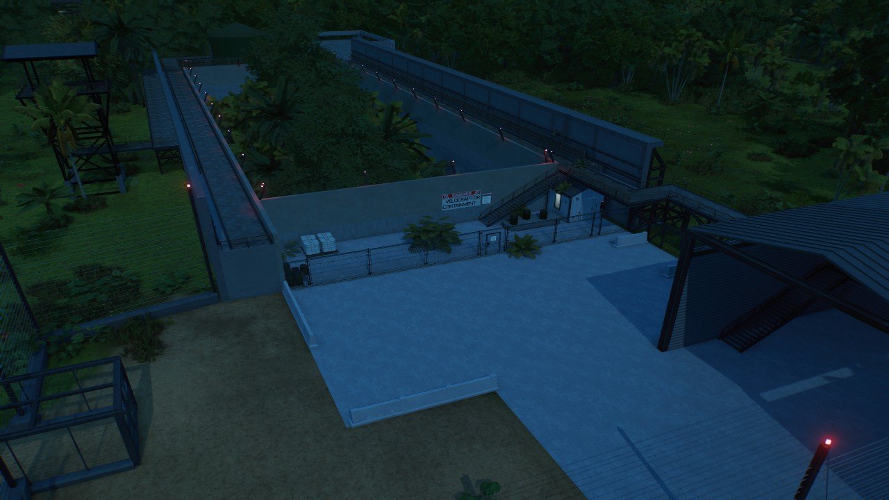 Site B velociraptor containment