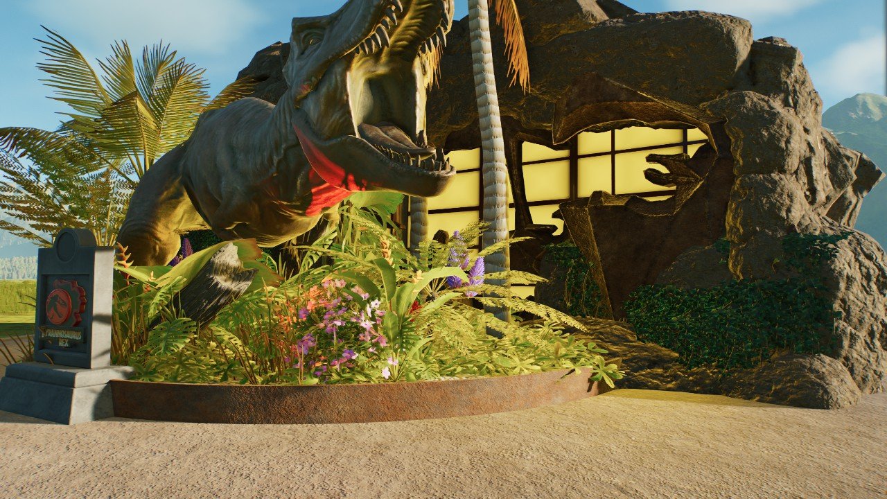 T rex statue
