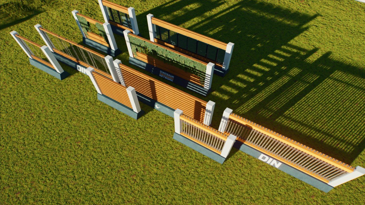 DIN Fences (Pack 3)  (Style 1)