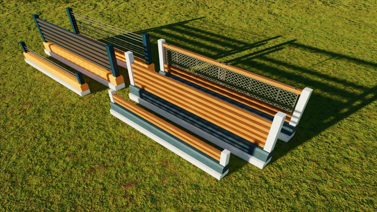 DIN Style Fences (Pack 1) (Series 1)
