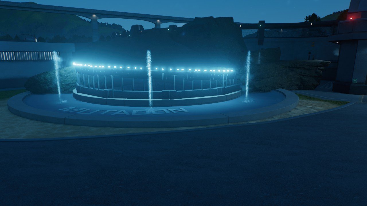 Open air aviary fountain for mutadon enclosure