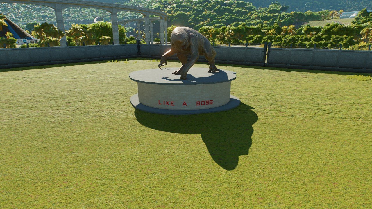 Like a boss d rex statue JWTG