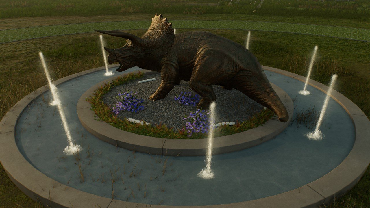 Triceratops statue