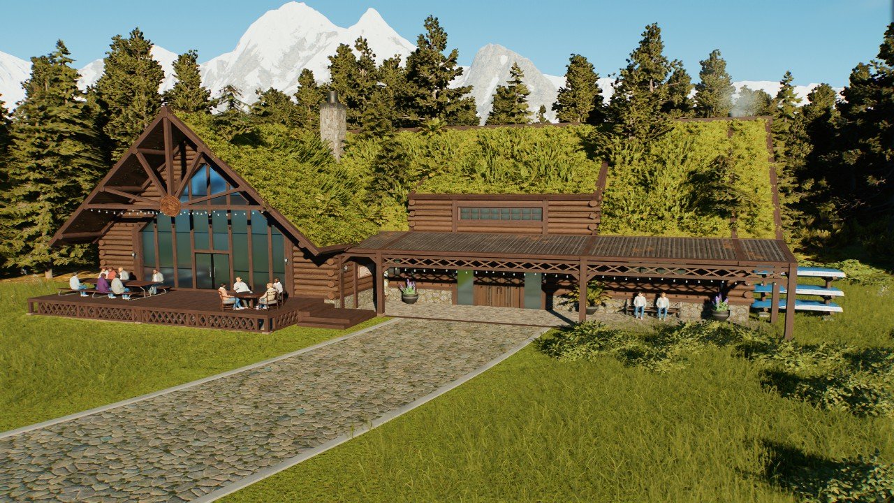 Small hotel 2: Jurassic lodge build set