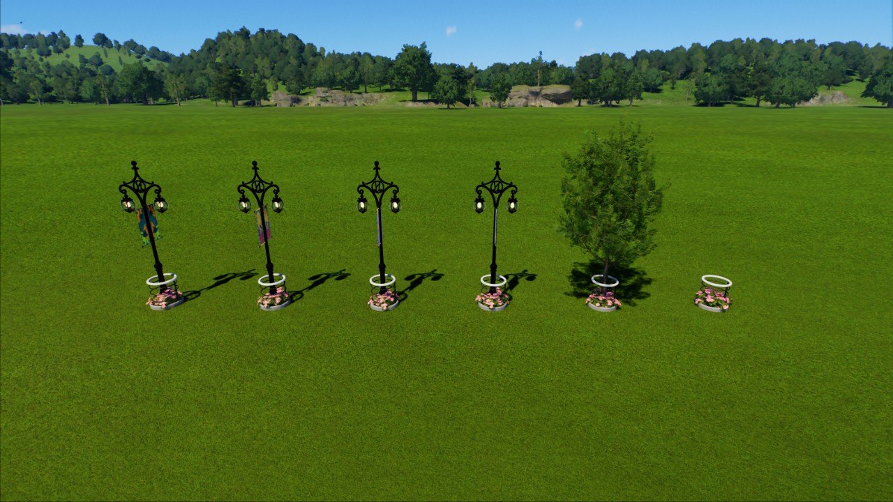 Small Town Sidewalk Decor