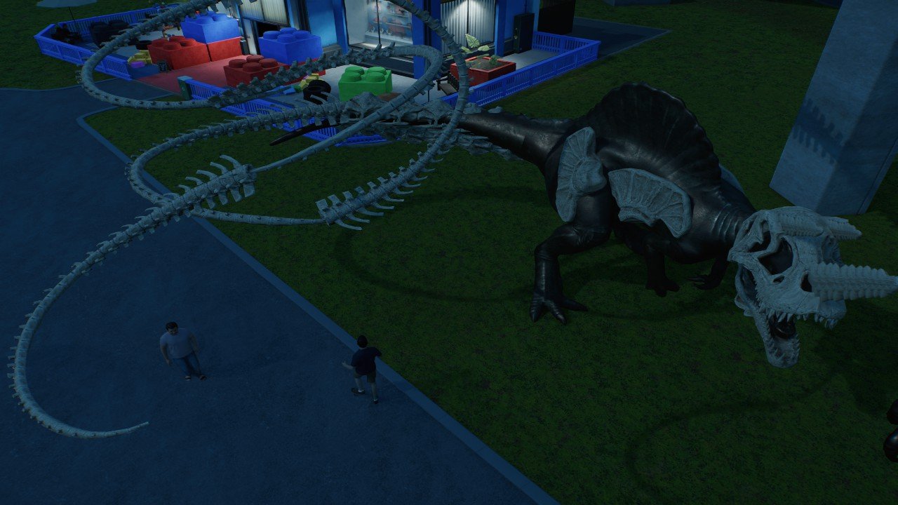 Bones only spino warrior statue