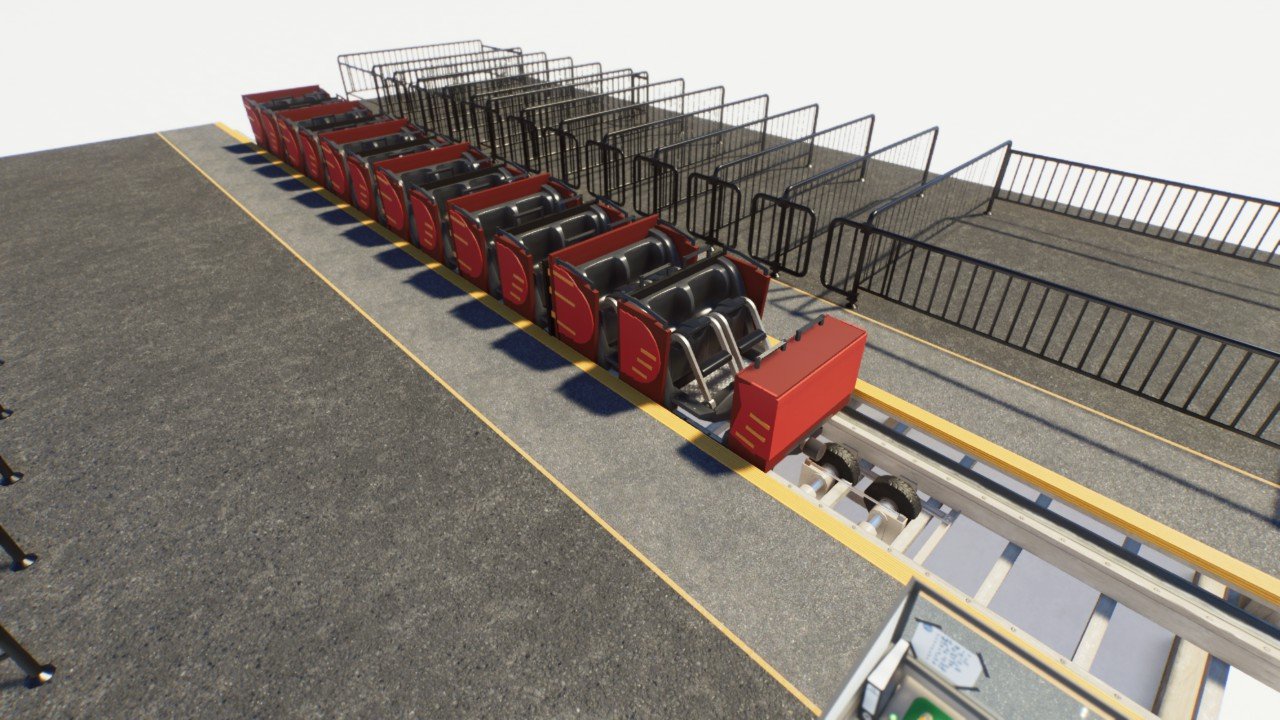 Gerstlauer Wooden coaster trains version 2