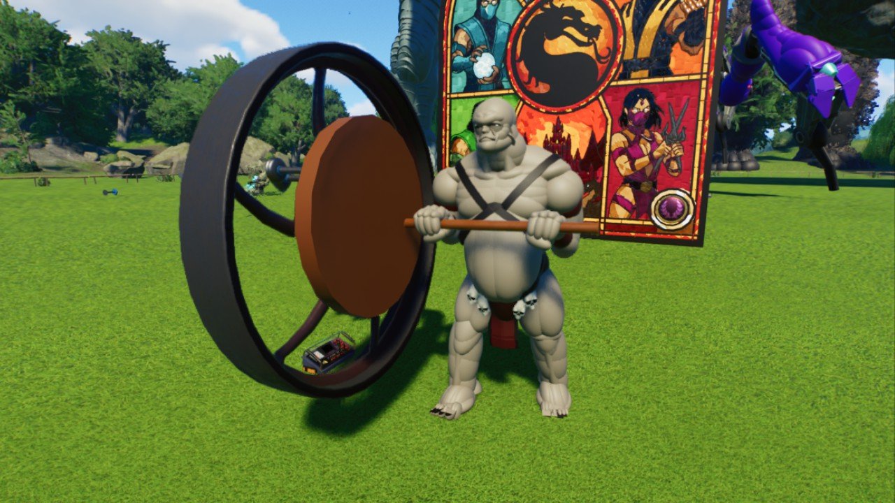 Animated Wheel Turner Man