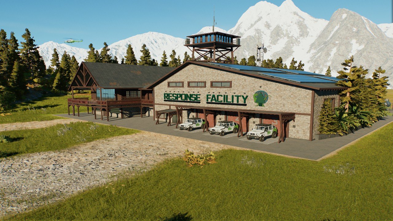 Park Ranger Complex: Jurassic Lodge build set