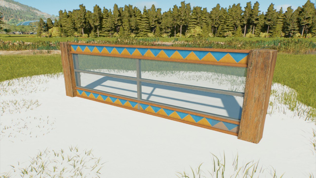 Small glass fence