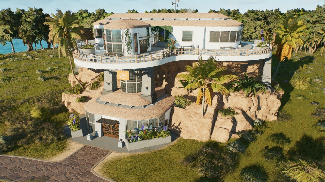 Jurassic park era luxery small hotel