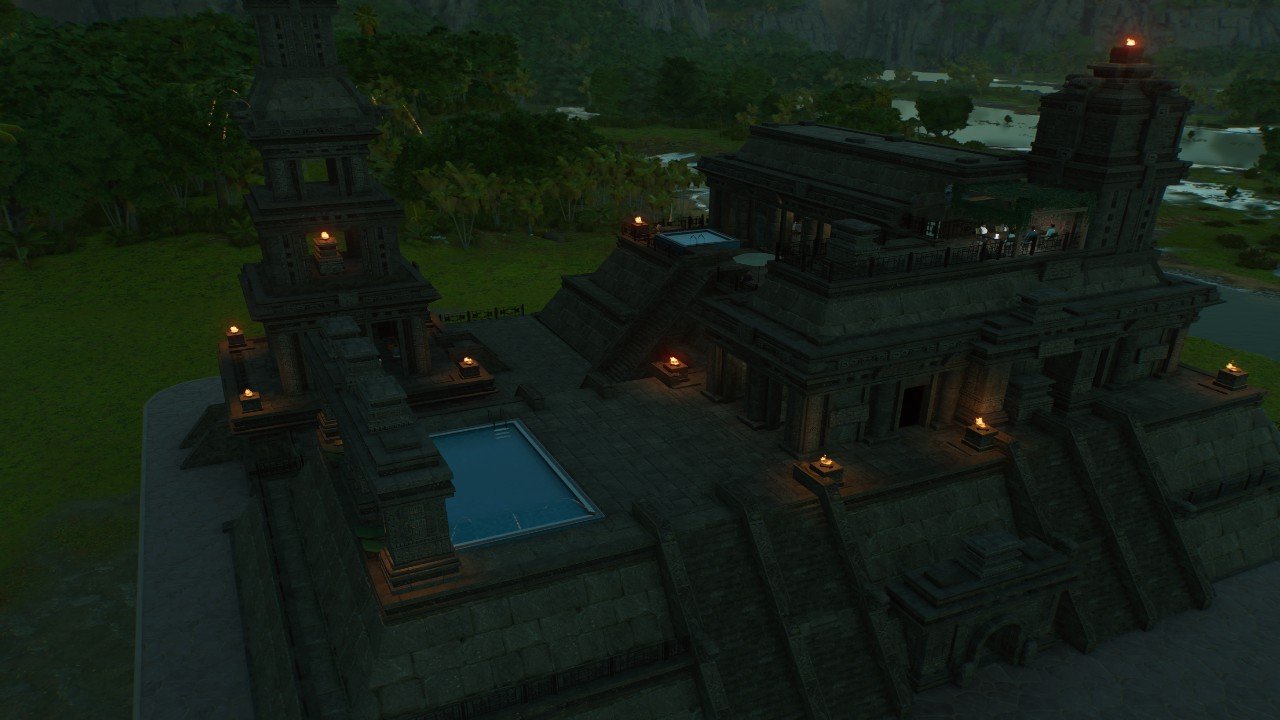 Aztec temple hotel
