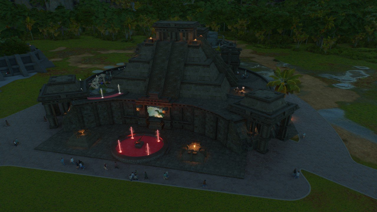 Aztec temple visitors center