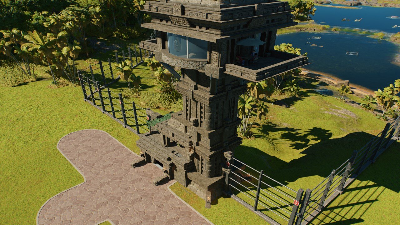 Aztec temple viewing platform