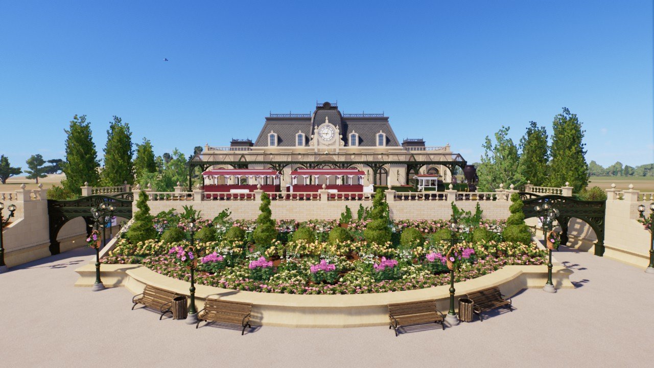 Main Street Steam Train Station 