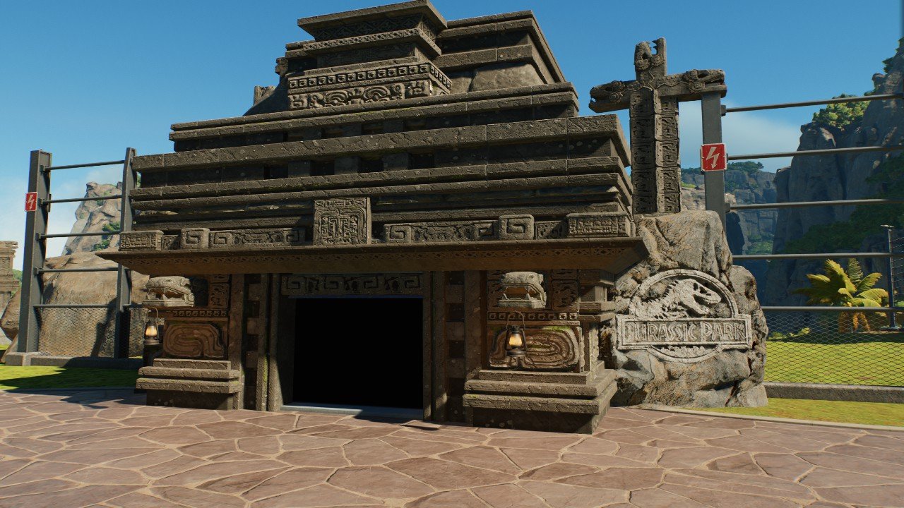 Aztec  temple remote viewing entrance