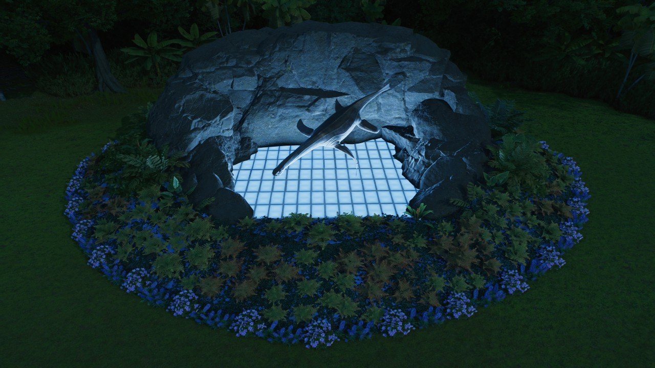 Attenborosaurus Glow Floral Statue