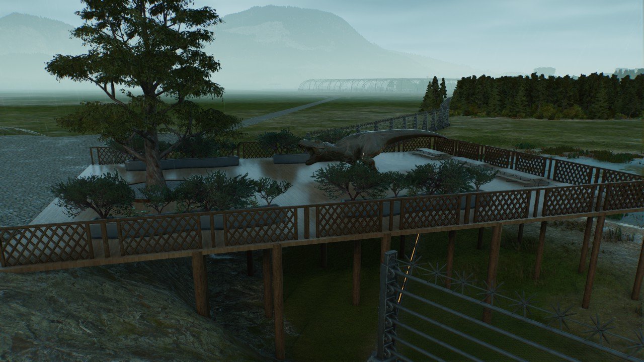 T rex viewing platform