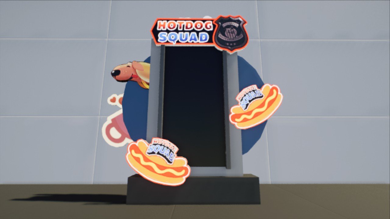 Late Love and Hot Dog Screen Sign by PigCoaster