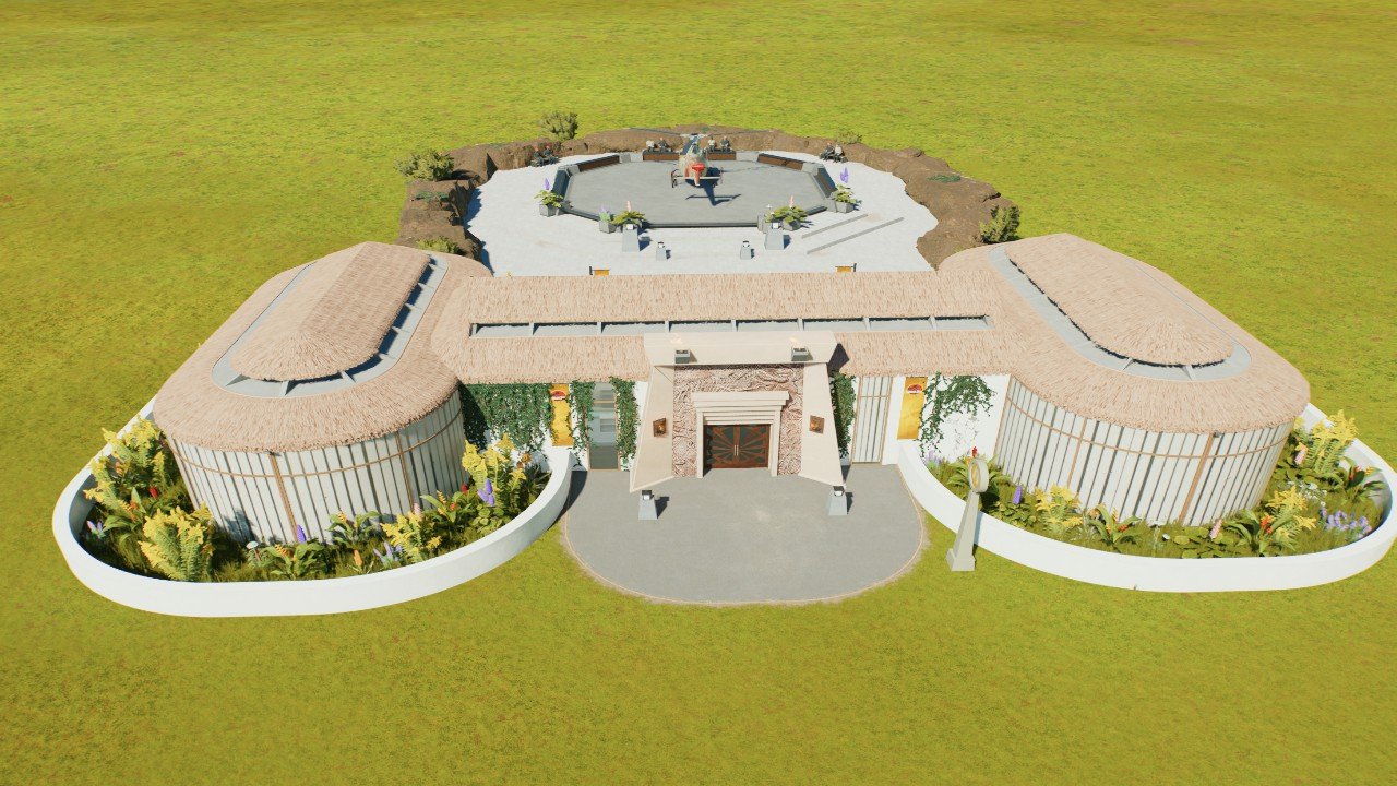 Luxury Jurassic park era arrival point