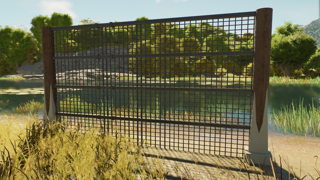 Modern Mesh Fence