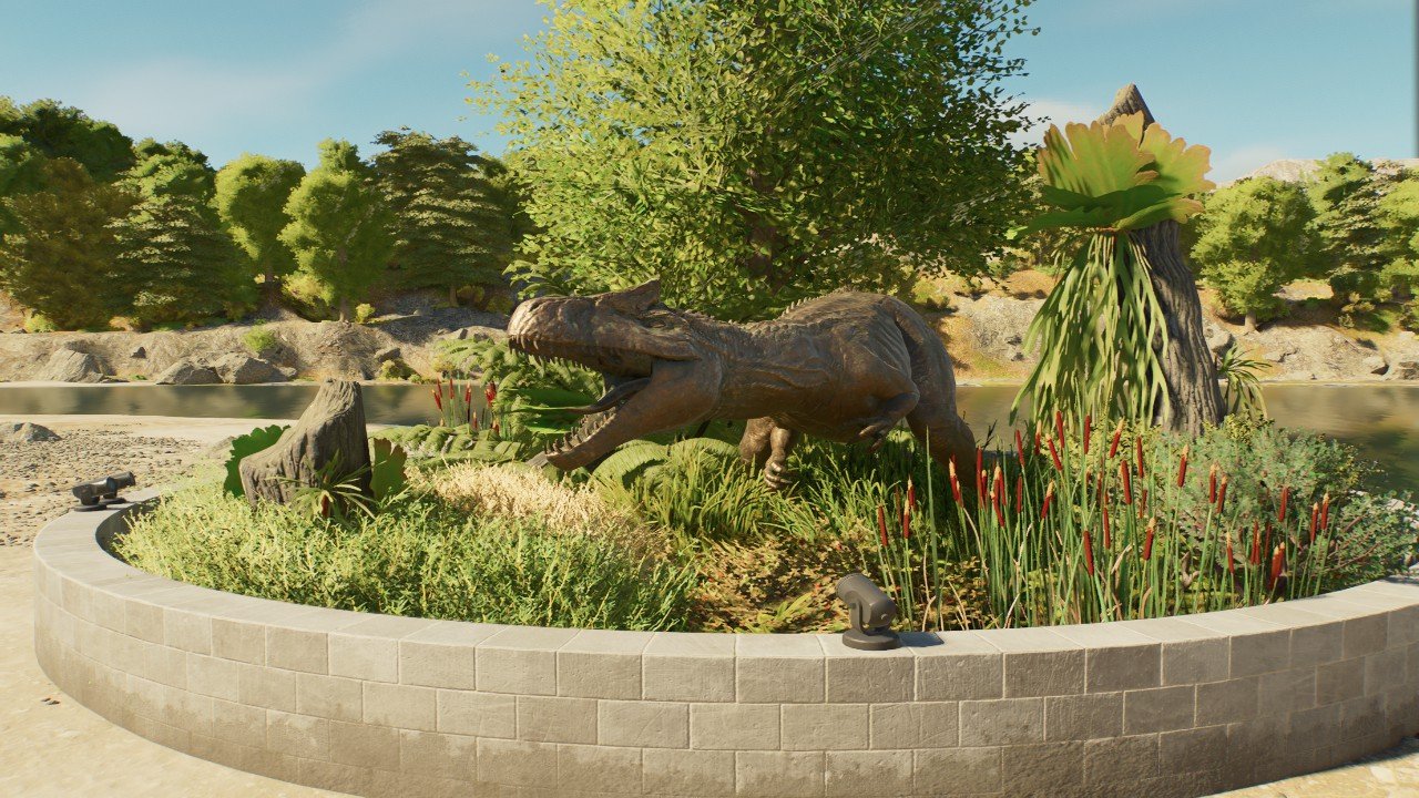 Allosaurus statue