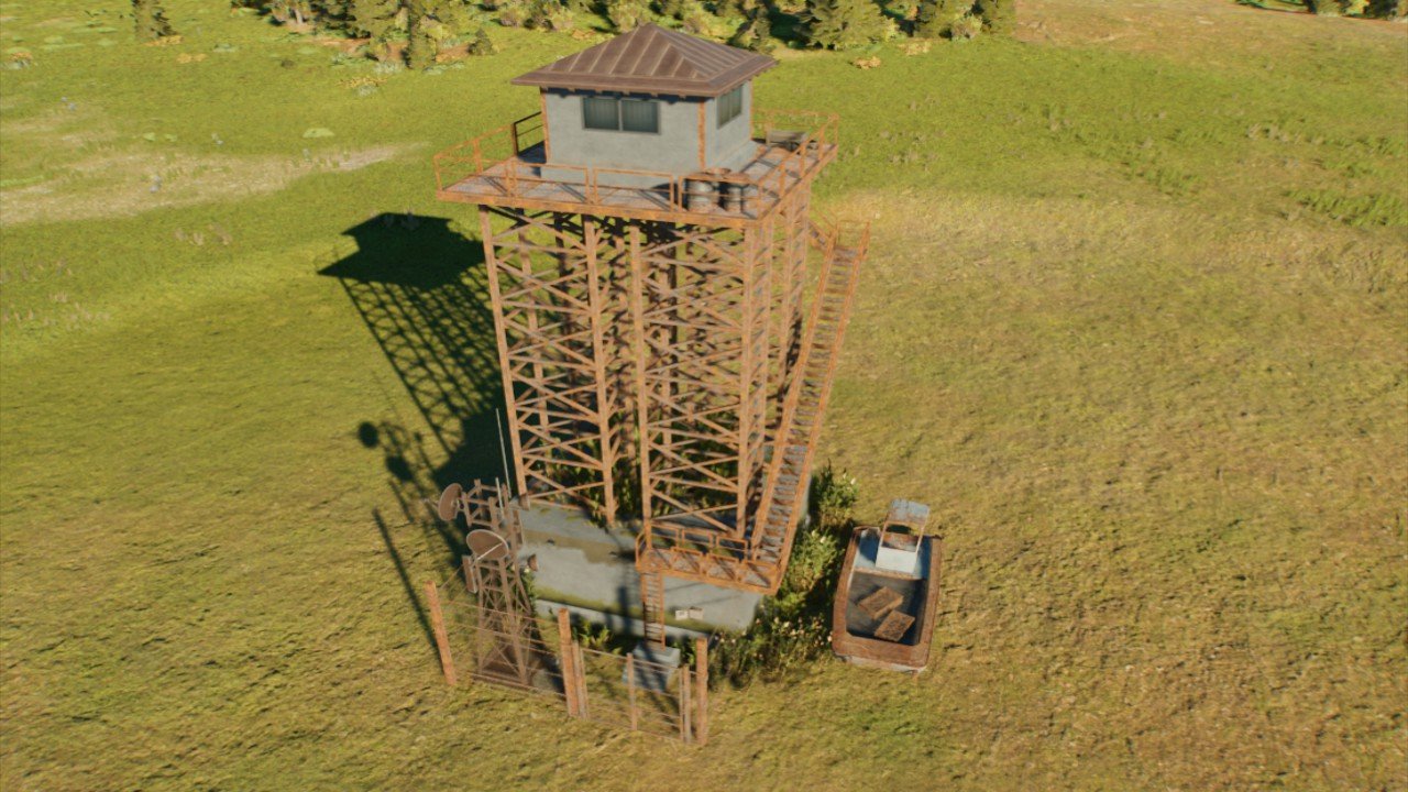 rusty watch tower