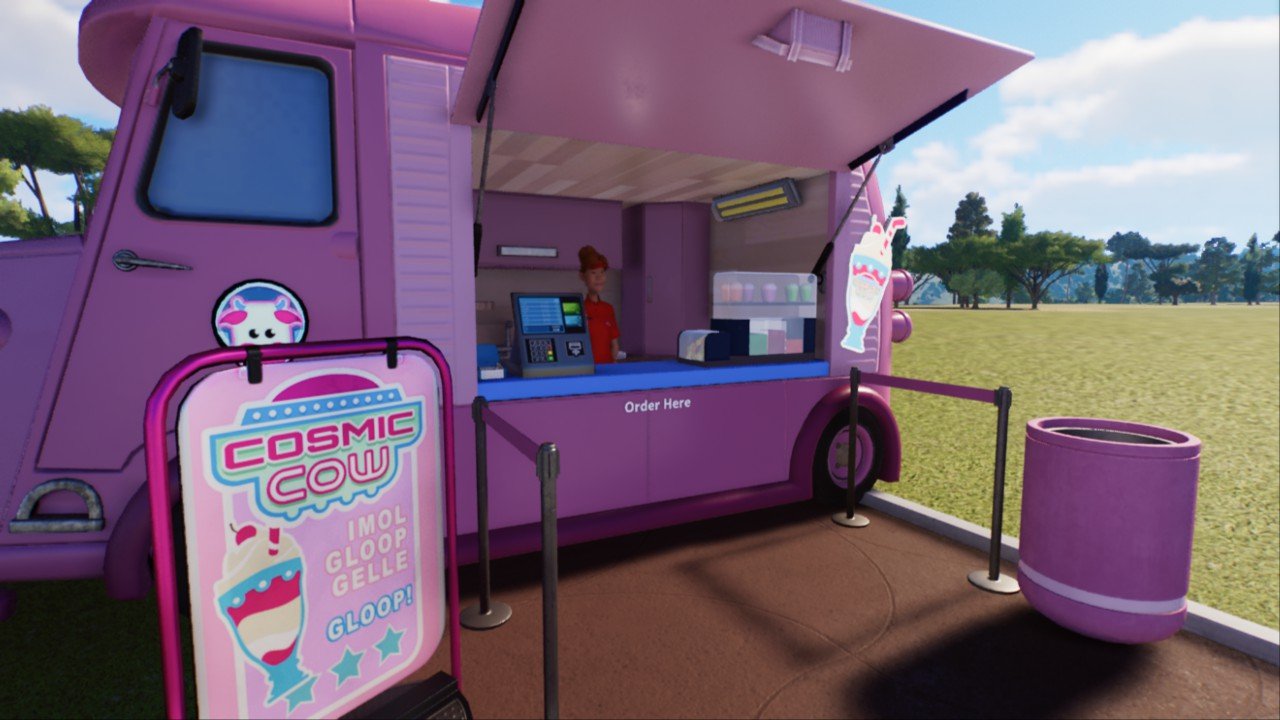 Cosmic cow milkshake van