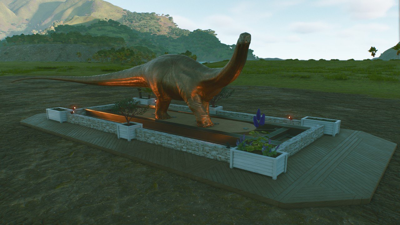 Apatosaurus statue