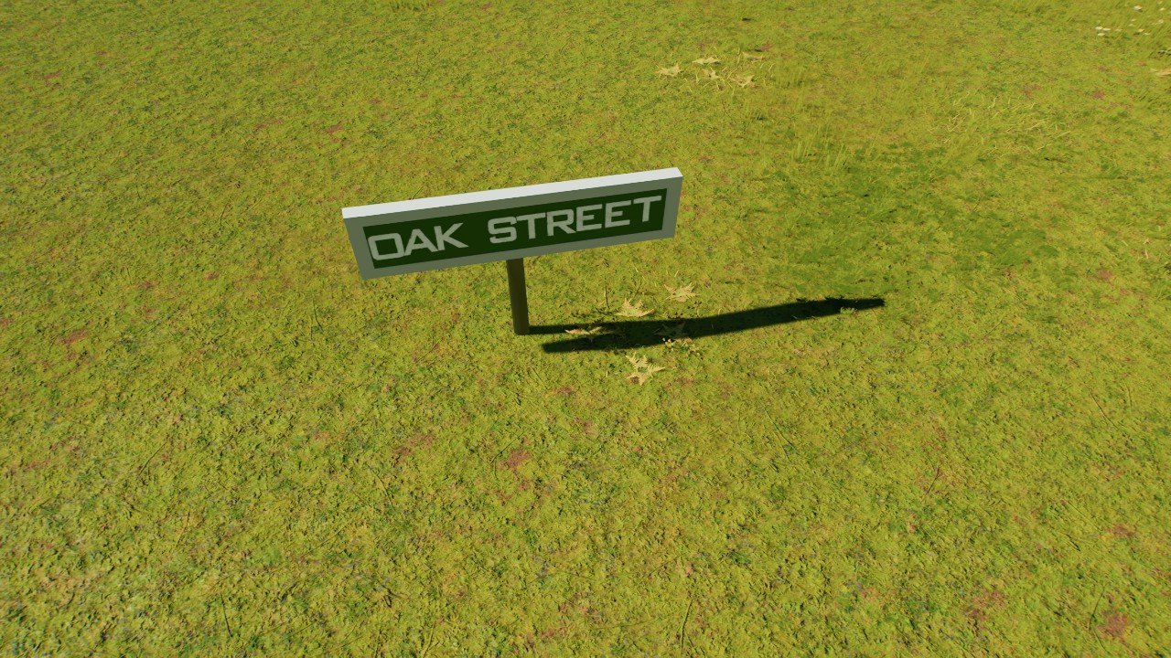 (The End of oak street) sign