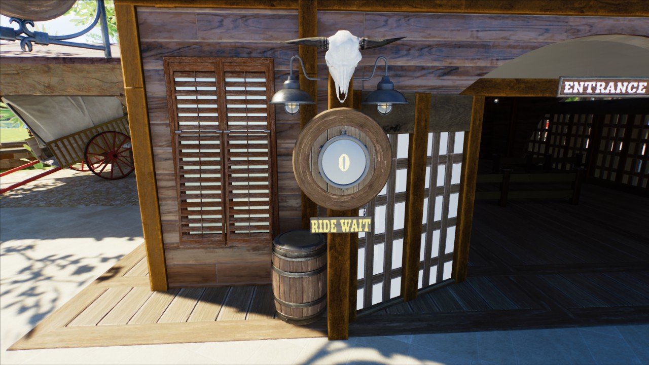Western Ride Wait Sign
