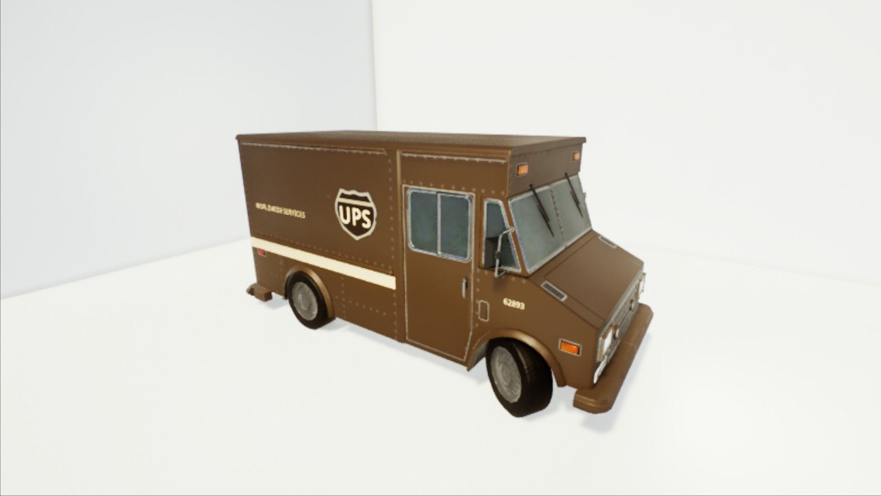 UPS DELIVERY VAN